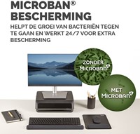 Muismat met polssteun Fellowes Breyta XL zwart 1 Stuk-2