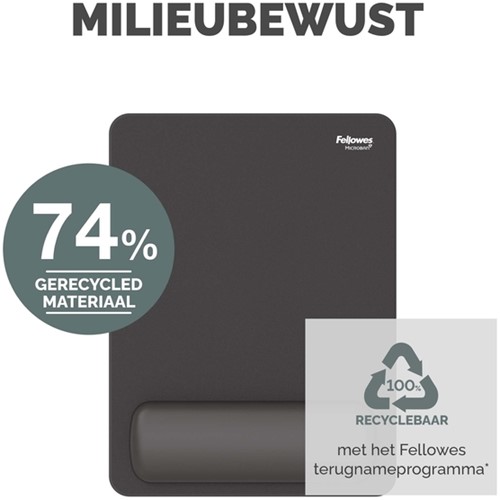 Muismat met polssteun Fellowes Breyta XL zwart 1 Stuk-5