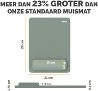 Muismat polssteun Fellowes Breyta XL saliegroen 1 Stuk-2