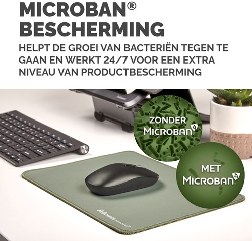 Muismat Fellowes Breyta XL saliegroen 1 Stuk-1