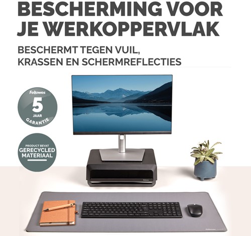 Bureau-onderlegger Fellowes Breyta grijs 1 Stuk-2