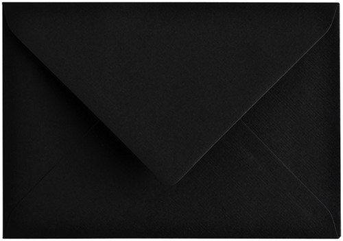 Envelop Papicolor C6 114x162mm ravenzwart 6 Stuk-2
