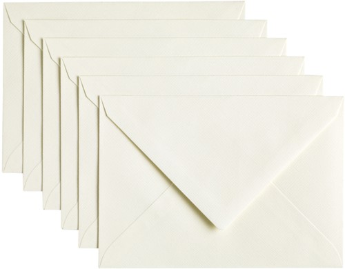 Envelop Papicolor C6 114x162mm anjerwit 6 Stuk