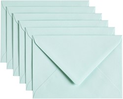 Envelop Papicolor C6 114x162mm zeegroen 6 Stuk
