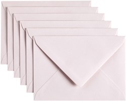 Envelop Papicolor C6 114x162mm lichtroze 6 Stuk