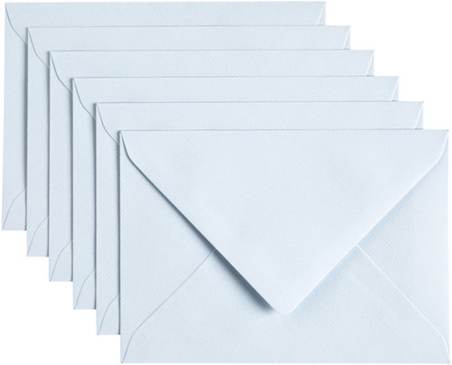 Envelop Papicolor C6 114x162mm babyblauw 6 Stuk