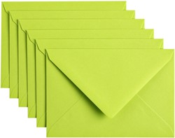 Envelop Papicolor C6 114x162mm appelgroen 6 Stuk