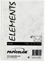 Envelop Papicolor C6 114x162mm marble grijs 6 Stuk-3