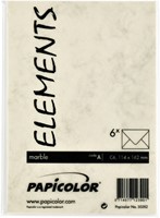 Envelop Papicolor C6 114x162mm marble ivoor 6 Stuk-3