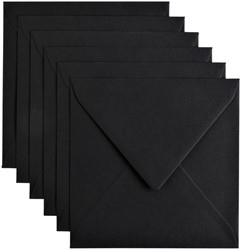 Envelop Papicolor 140x140mm ravenzwart 6 Stuk