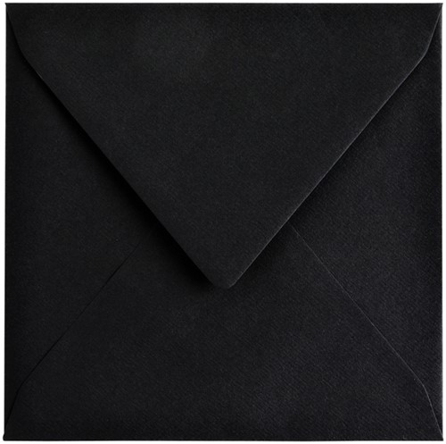 Envelop Papicolor 140x140mm ravenzwart 6 Stuk-2