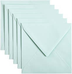 Envelop Papicolor 140x140mm zeegroen 6 Stuk