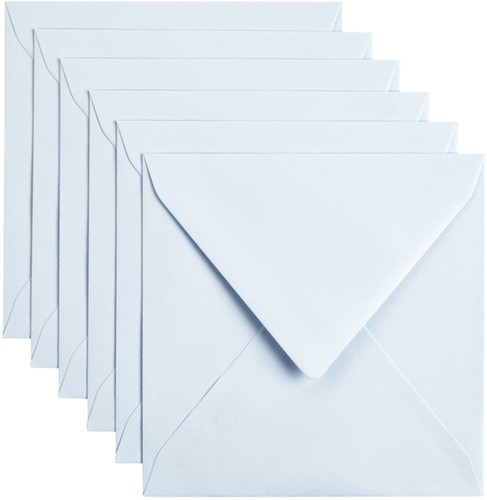 Envelop Papicolor 140x140mm babyblauw 6 Stuk