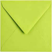 Envelop Papicolor 140x140mm appelgroen 6 Stuk-2