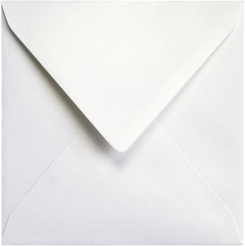 Envelop Papicolor 140x140mm metallic parelwit 6 Stuk-2
