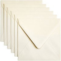 Envelop Papicolor 140x140mm metallic ivoor 6 Stuk
