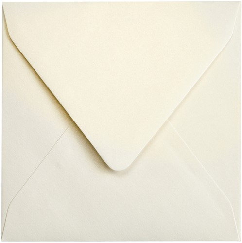 Envelop Papicolor 140x140mm metallic ivoor 6 Stuk-2