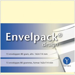 Envelop Papyrus Envelpack C6 114x162mm ivoor 15 Stuk