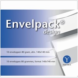 Envelop Papyrus Envelpack vierkant 140x140mm wit 10 Stuk