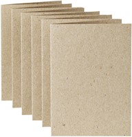 Correspondentiekaart Papi dubbel A6 kraft grijs 6 Stuk-2