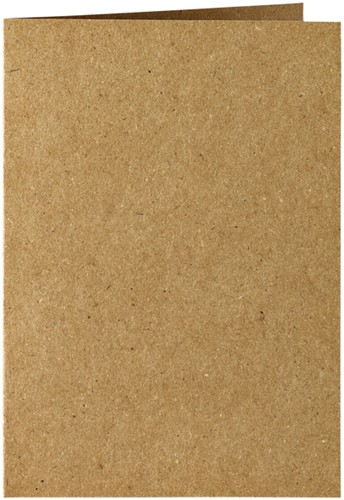 Correspondentiekaart Papi dubbel A6 bruin 6 Stuk