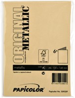 Correspondentiekaart Papi dubbel A 6mtl goud 6 Stuk-3
