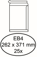 Envelop Hermes akte EB4 262x371 zk 25st wit 25 Stuk