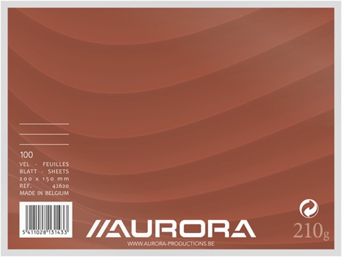 Systeemkaart Aurora 200x150mm lijn koplijn 210gr 100 Vel