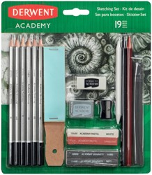 Grafietschetsset Derwent Academy 19d 19 Stuk