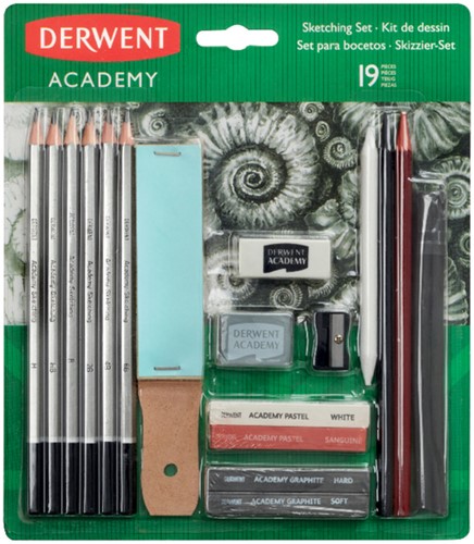 Grafietschetsset Derwent Academy 19d 19 Stuk