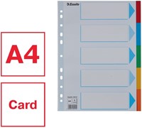 Tabbladen Esselte Stand A4 5dlg karton 11r ass 1 Set-6