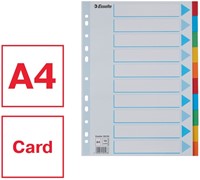 Tabbladen Esselte Stand A4 10dlg karton 11r ass 1 Set-3