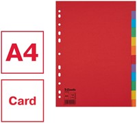 Tabbladen Esselte Economy A4 12dlg karton 11r ass 1 Set-3
