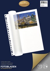 fotobladen Multo 23-gaats + dekvel wit 20 Vel