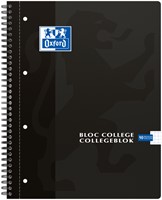 Collegeblk Oxf A4+ rt 5mm 4gaats 180pag 80gr zwart 1 Stuk