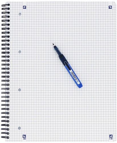 Collegeblk Oxf A4+ rt 5mm 4gaats 180pag 80gr zwart 1 Stuk-1