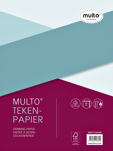 Interieur Multo 23-gaats tekenpapier 120gr 50v 50 Vel