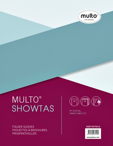 Showtas Multo A5 17r PP 0.14mm glad 10 stuks 10 Stuk