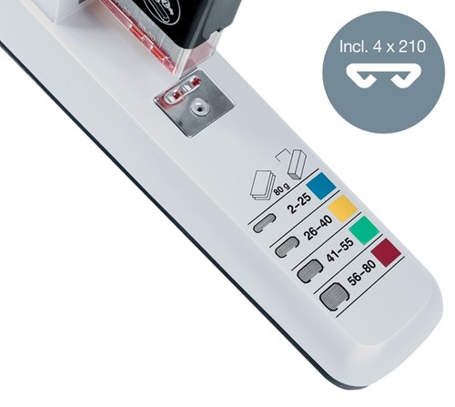 Nietmachine Leitz Nexxt 80 vel zilver 1 Stuk-13