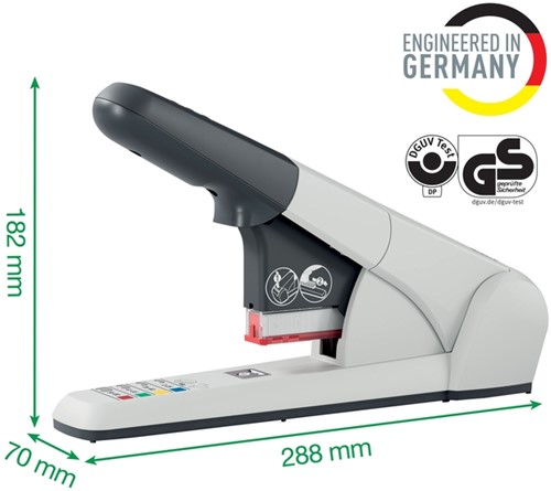 Nietmachine Leitz Nexxt 80 vel zilver 1 Stuk-1