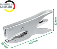 Niettang Leitz achterlaadmodel P3 40 vel zilver 1 Stuk-2