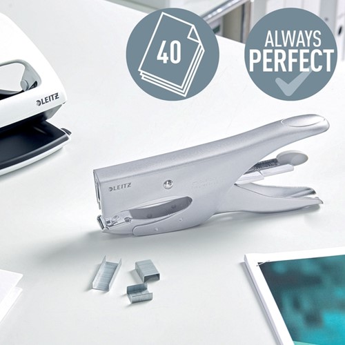 Niettang Leitz achterlaadmodel P3 40 vel zilver 1 Stuk-5