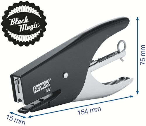 Niettang Rapid Classic S51 12 vel zwart 1 Stuk-1