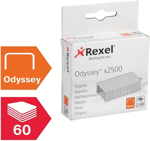 Nieten Rexel Odyssey verzinkt 2500st 2500 Stuk-5
