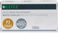 Nieten Leitz P3 24/6 wit 1000st 1000 Stuk