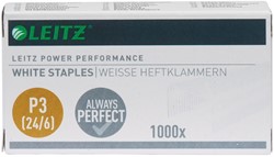 Nieten Leitz P3 24/6 wit 1000st 1000 Stuk