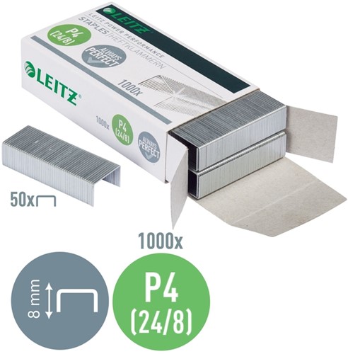 Nieten Leitz 24/8 verzinkt 1000st 1000 Stuk-3