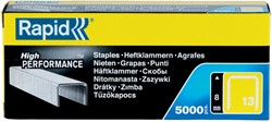 Nieten Rapid 13/8 gegalv 5000st 5000 Stuk