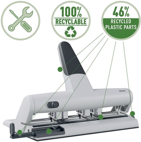 Perforator Leitz 5114 AKTO variabel multi zilver 1 Stuk-4