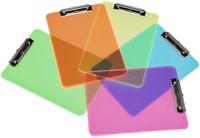Klembord MAUL A4 staand transparant PS neon blauw 1 Stuk-5